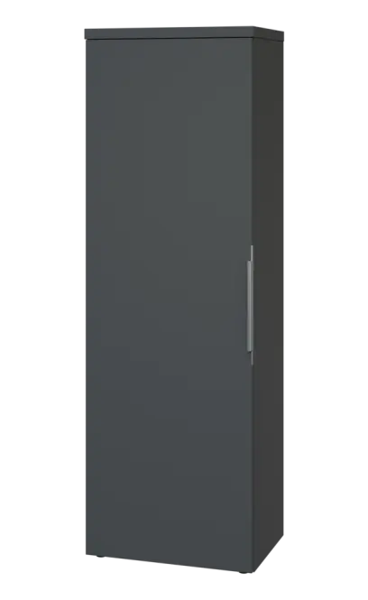 SISR 5 - 61 šatní skříň, 1-dveřová, výsuvné ramínko, levá, 1820x600x400, antracit SISR 5 - 61 šatní skříň, 1-dveřová, výsuvné ramínko, levá, 1820x600x400, antracit